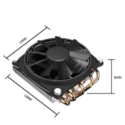 Detalles accesorios de Cooler Socket 115X 1200 1366 1700 1851 Gamemax Gamma 300