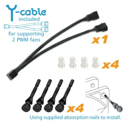 Detalles accesorios de Fan 95Mm 4Pin Pwm 2600Rpm Ruleman Titan