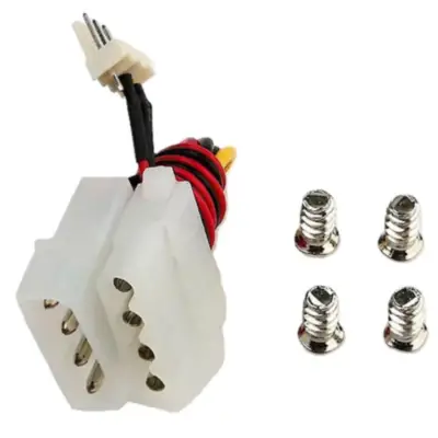 Detalles accesorios de Fan 80Mm Luz Led Azul 3Pin+Adpt 2000Rpm Ruleman Titan