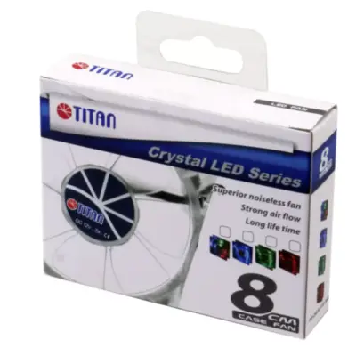Detalles accesorios de Fan 80Mm Luz Led Verde 3Pin+Adpt 2000Rpm Ruleman Titan