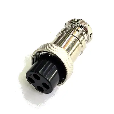 Detalles accesorios de Ficha Conector Gx16 4 Pines Hembra Aviacion A Cable