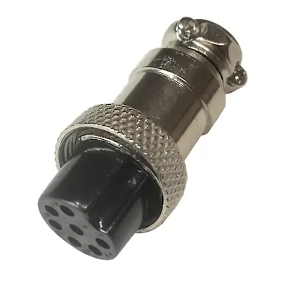 Ficha Conector Gx16 7 Pines Hembra Aviacion A Cable