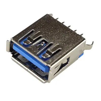 Conector Ficha Usb 3.0 A Hembra A Chasis Recta