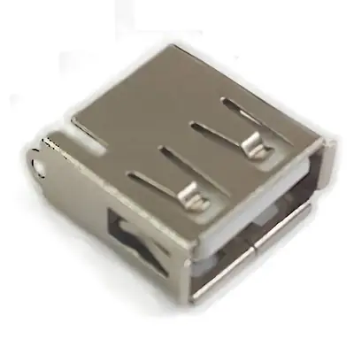 Vista lateral de Conector Ficha Usb 2.0 A Hembra A Chasis Frontal