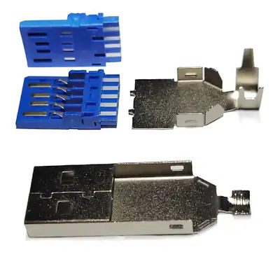 Detalles accesorios de Conector Ficha Usb 3.0 A Macho A Cable Metal