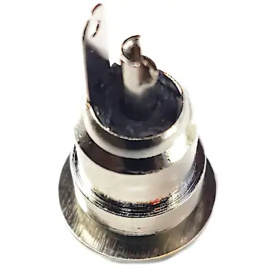 Vista lateral de Ficha Dc Hueco 5,5 X 2,1 Mm Jack Hembra Chasis Rosca Delantera