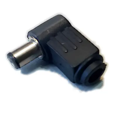 Ficha Dc Hueco 5,5 X 2,1 X 9,5 Mm Plug Macho 90 Grados