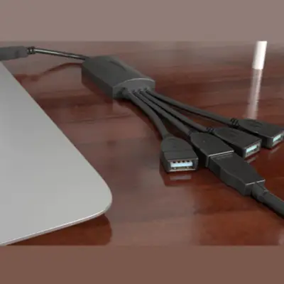 Detalles accesorios de Hub Usb A 2.0 4 Puertos Tipo Cable Xtech XTC-320