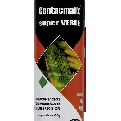 Detalles accesorios de Limpia Contactos Desengrasante Contacmatic Super Verde 440Cc