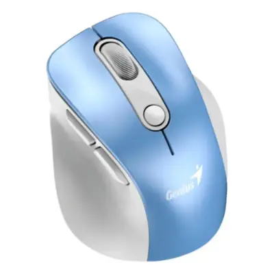 Detalles accesorios de Mouse Bluetooth Inalambrico Genius 2,4 Ghz + BT Ergo 9000S PRO Celeste