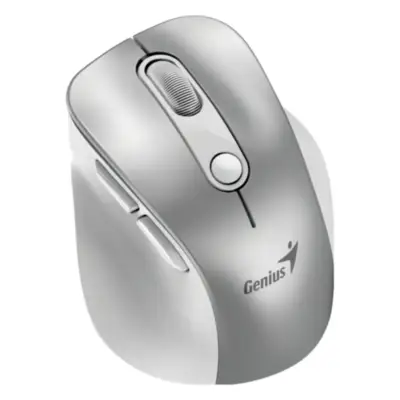 Detalles accesorios de Mouse Bluetooth Inalambrico Genius 2,4 Ghz + BT Ergo 9000S PRO Plateado