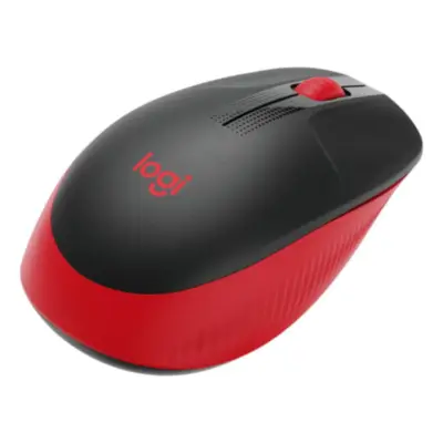 Vista lateral de Mouse Inalambrico Logitech M190 Rojo