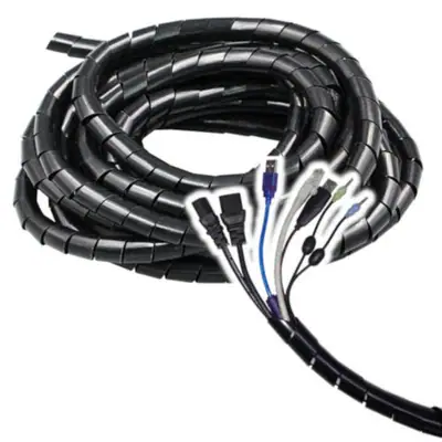 Detalles accesorios de Ordenador De Cables Espiral De 30Mm Diametro X 2M Long
