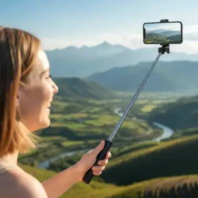 Detalles accesorios de Tripode Para Celulares/Webcam + Palo selfie Havit ST7033
