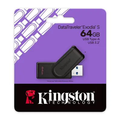 Detalles accesorios de Pendrive 64Gb Usb 3.2 Kingston DataTraveler Exodia S