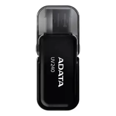Vista lateral de Pendrive 32Gb Usb 2.0 Adata UV240 Negro