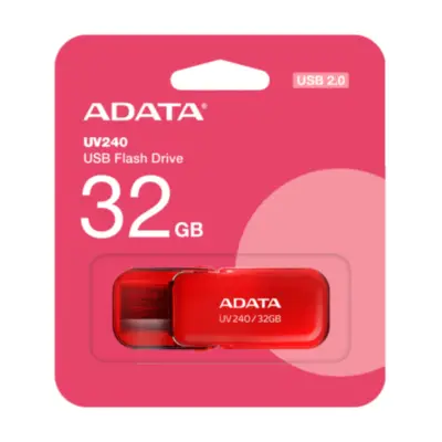 Detalles accesorios de Pendrive 32Gb Usb 2.0 Adata UV240 Rojo