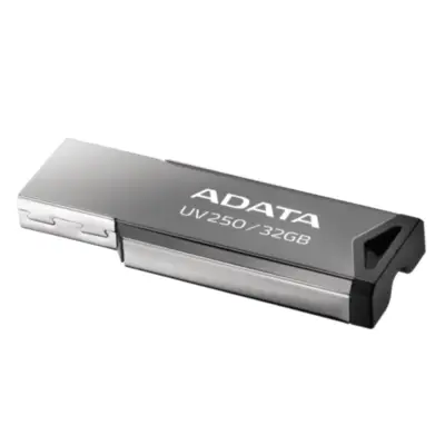 Vista lateral de Pendrive 32Gb Usb 2.0 Adata UV250 Negro