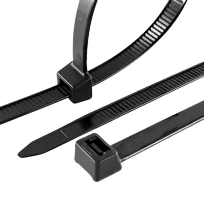 Detalles accesorios de Precinto Plastico 20 Cm Largo X 100 Unidades Negro