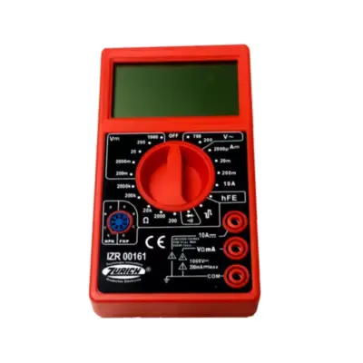Detalles accesorios de Tester Digital Multimetro Zurich Izr00161 Display Grande