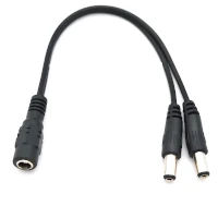 Adaptador Dc Hueco 5,5 X 2,1 Mm Hembra A 2 Machos (Pulpito)