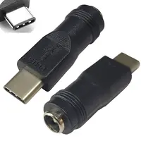 Adaptador Dc Hueco 5,5 X 2,5 Mm Hembra A Usb C Adaptador Dc Hueco 5,5 X 2,5 Mm Hembra A Usb C