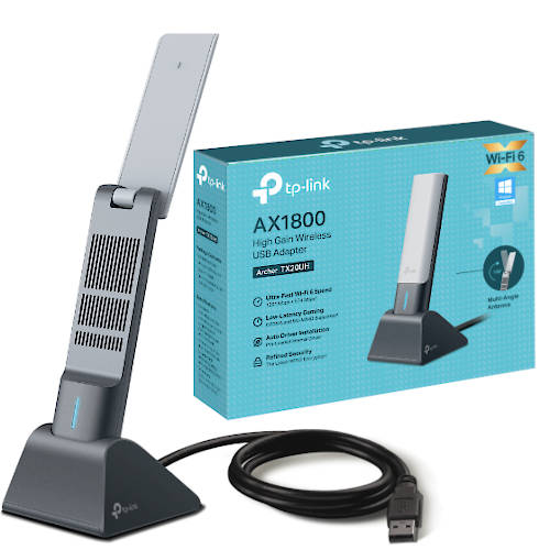 ADAPTADOR WIFI USB DUAL BAND TP-LINK ARCHER TX20UH AX1800 WIFI6 HG