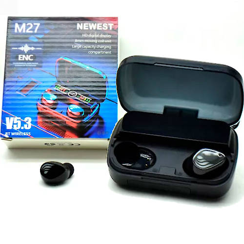  AURICULAR INALAMBRICO DAKOT AU5-M27 NEGRO BLUETOOTH 5,3