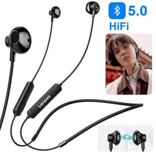 AURICULAR INALAMBRICO LENOVO SH1 Deportivos NEGRO Bluetooth 5.0