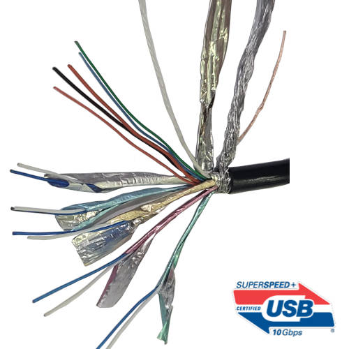 CABLE PARA ARMAR USB 3.1 BLINDADO 10 GBPS PRECIO POR METRO