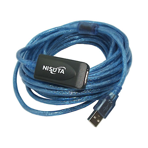  CABLE USB 2.0 A/A MACHO-HEMBRA EXTENSION 10 MTS AMPLIFICADO NISUTA
