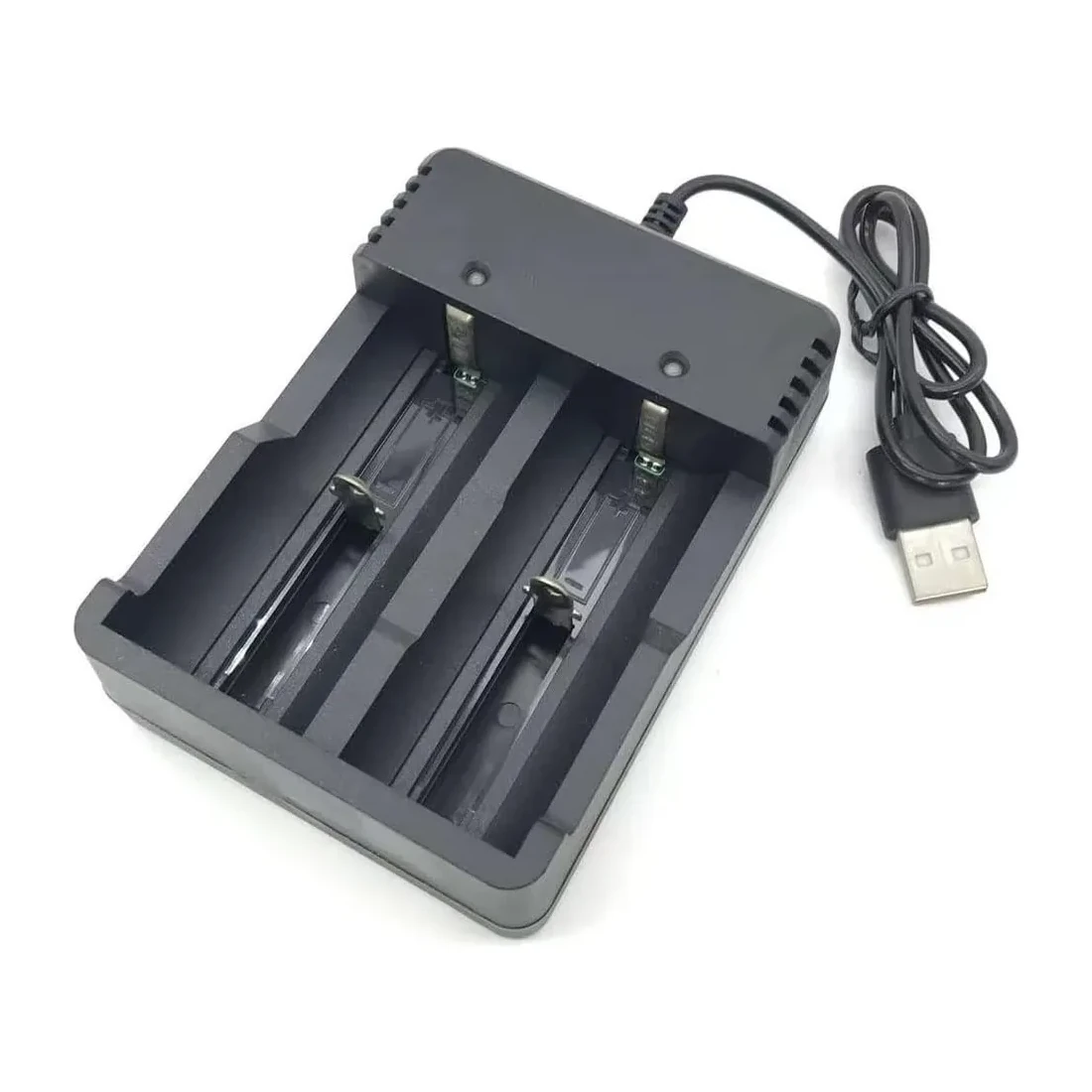 Cargador Para 2 Pilas 18650 Usb