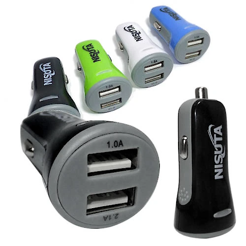 Miniatura 2 de Cargadores Celulares marca Nisuta modelo NSAD12US2E Blanco