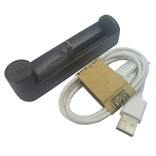 CARGADOR PARA 1 PILA 18650 18500 18700 ALIMENTACION USB
