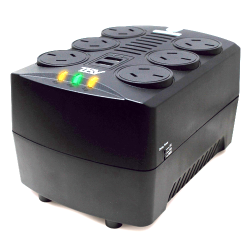 ESTABILIZADOR DE TENSION 1000 VA 500W TRV POWERSAFE 2I RJ-45 PORT