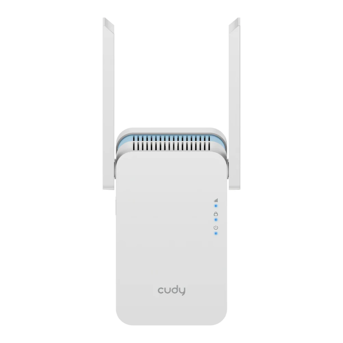 Vista lateral de Extensor Repetidor Wifi Doble banda AC1200 Mbps Cudy RE1200