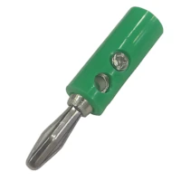 Ficha Banana Plug Macho Con Tornillo Verde