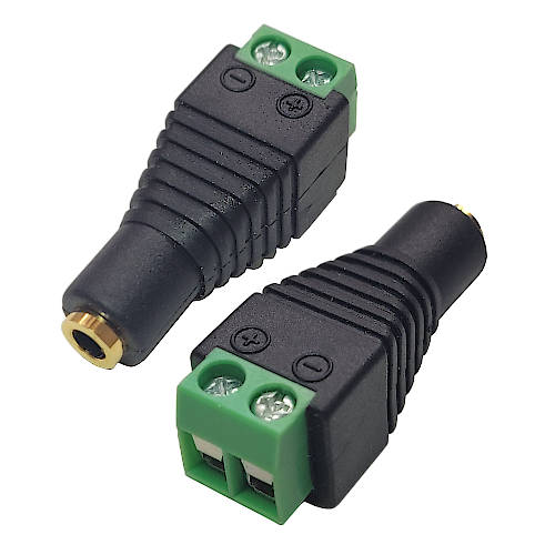 CONECTOR FICHA MINIPLUG 3,5 JACK HEMBRA MONO A BORNERA