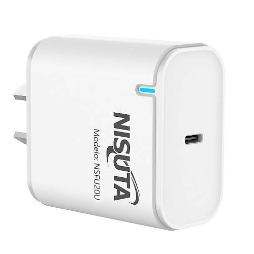 CARGADOR 20W USB-C CARGA RAPIDA PD NISUTA SIN CABLE CARGADOR 20W USB-C CARGA RAPIDA PD NISUTA SIN CABLE