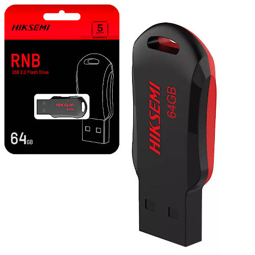 PENDRIVE 64GB USB 2.0 HIKSEMI RNB PENDRIVE 64GB USB 2.0 HIKSEMI RNB