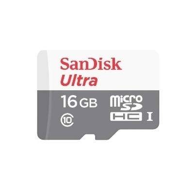 MEMORIA MICRO SD HC 16GB SANDISK CL10 C/ADAPTADOR 80 MB/s