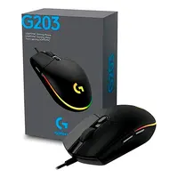 Mouse Logitech G203 Rgb Lightsync 6 Botones 8000Dpi Negro