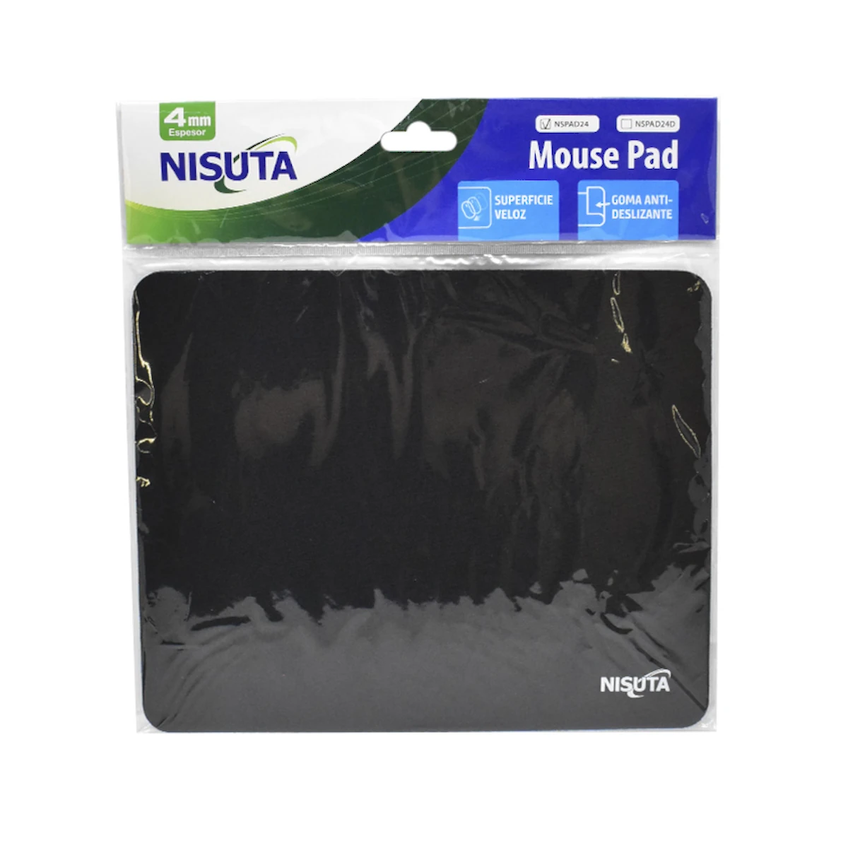 Detalles accesorios de Mouse Pad 20 X 24 X 0,4 Cm Nisuta NSPAD24 Azul