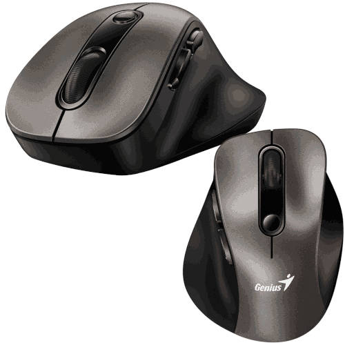 Mouse Inalambrico Genius Ergo 9000S Champan Titanio 5 Botones Mouse Inalambrico Genius Ergo 9000S Champan Titanio 5 Botones