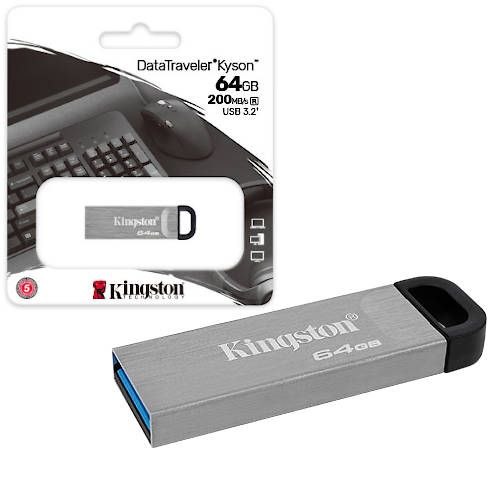 PENDRIVE 64GB USB 3.2 KINGSTON KYSON DTKN PENDRIVE 64GB USB 3.2 KINGSTON KYSON DTKN