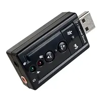 Placa Sonido Usb Entrada Microfono + Salida Auricular 