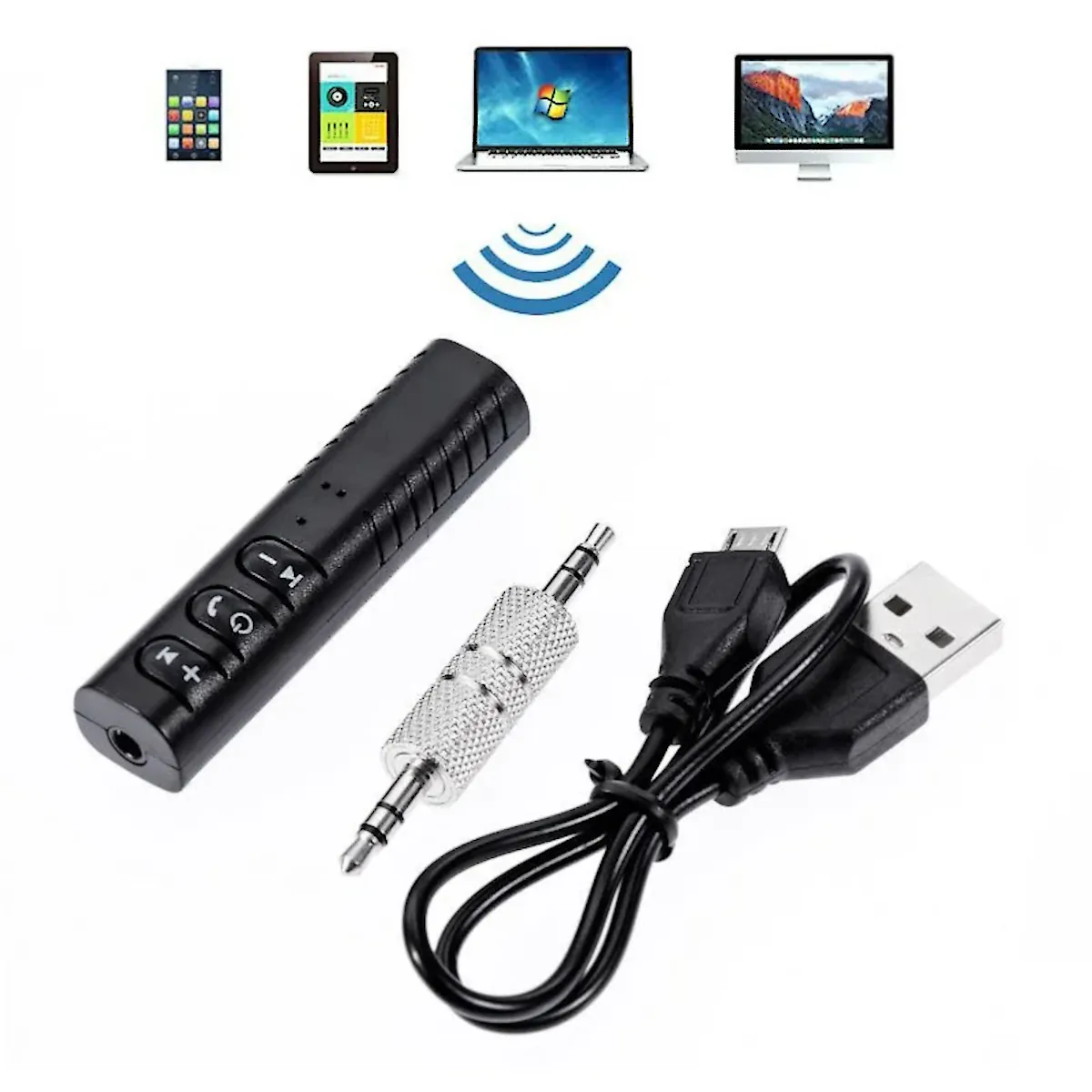 Receptor De Audio Via Bluetooth A Miniplug 3,5Mm Auxiliar 00-BT-450