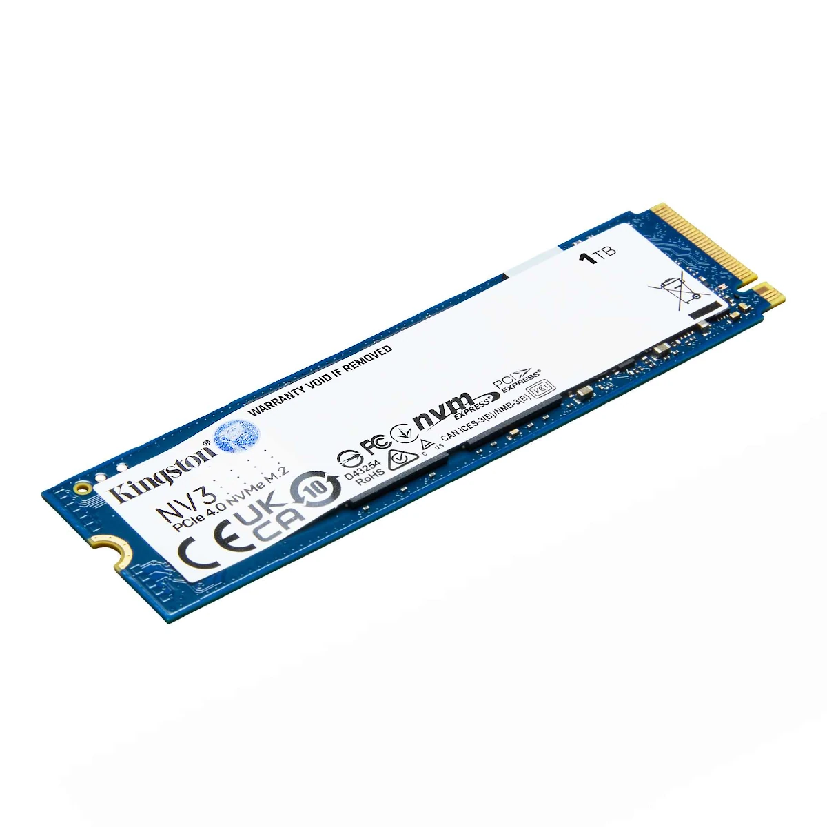 Disco Ssd Estado Solido 1Tb M.2 Nvme Pcie 4.0 Kingston Snv3S/1000G