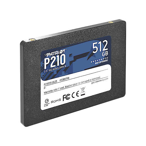 DISCO SSD ESTADO SOLIDO 512GB 2,5 PATRIOT P210 DISCO SSD ESTADO SOLIDO 512GB 2,5 PATRIOT P210