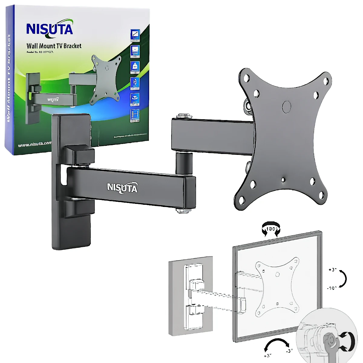 Miniatura 2 de Soportes CEL, TV, TABLETS marca Nisuta modelo NSSOTV27L